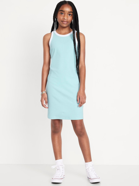 Printed Fitted Sleeveless Dress for Girls | Old Navy (US)