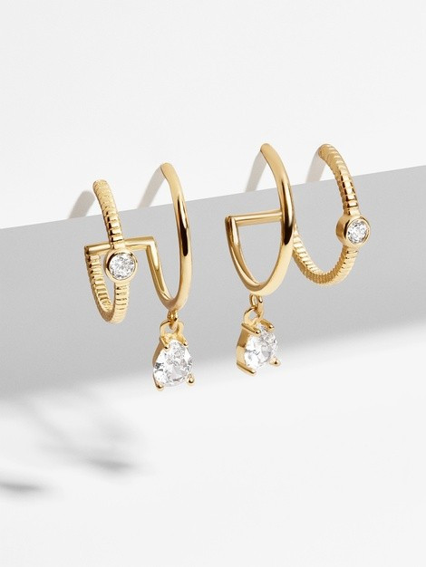 Lindsey 18K Gold Earrings | BaubleBar (US)