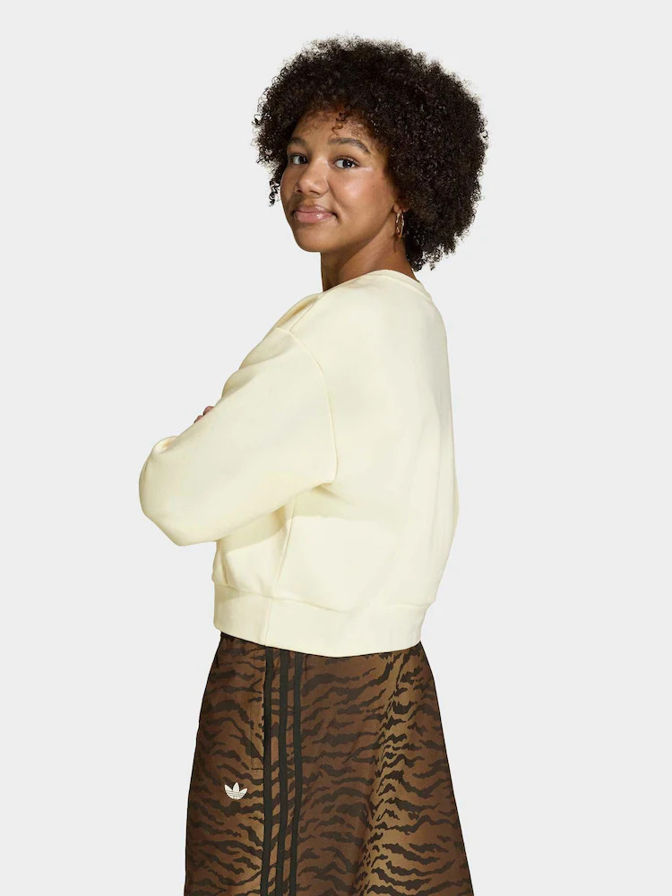 adidas Originals Cream Loose Boxy Sweatshirt | Next EU
