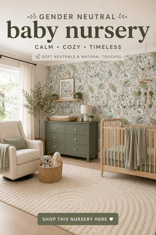 Looking for gender neutral nursery ideas that feel calm, cozy, and timeless