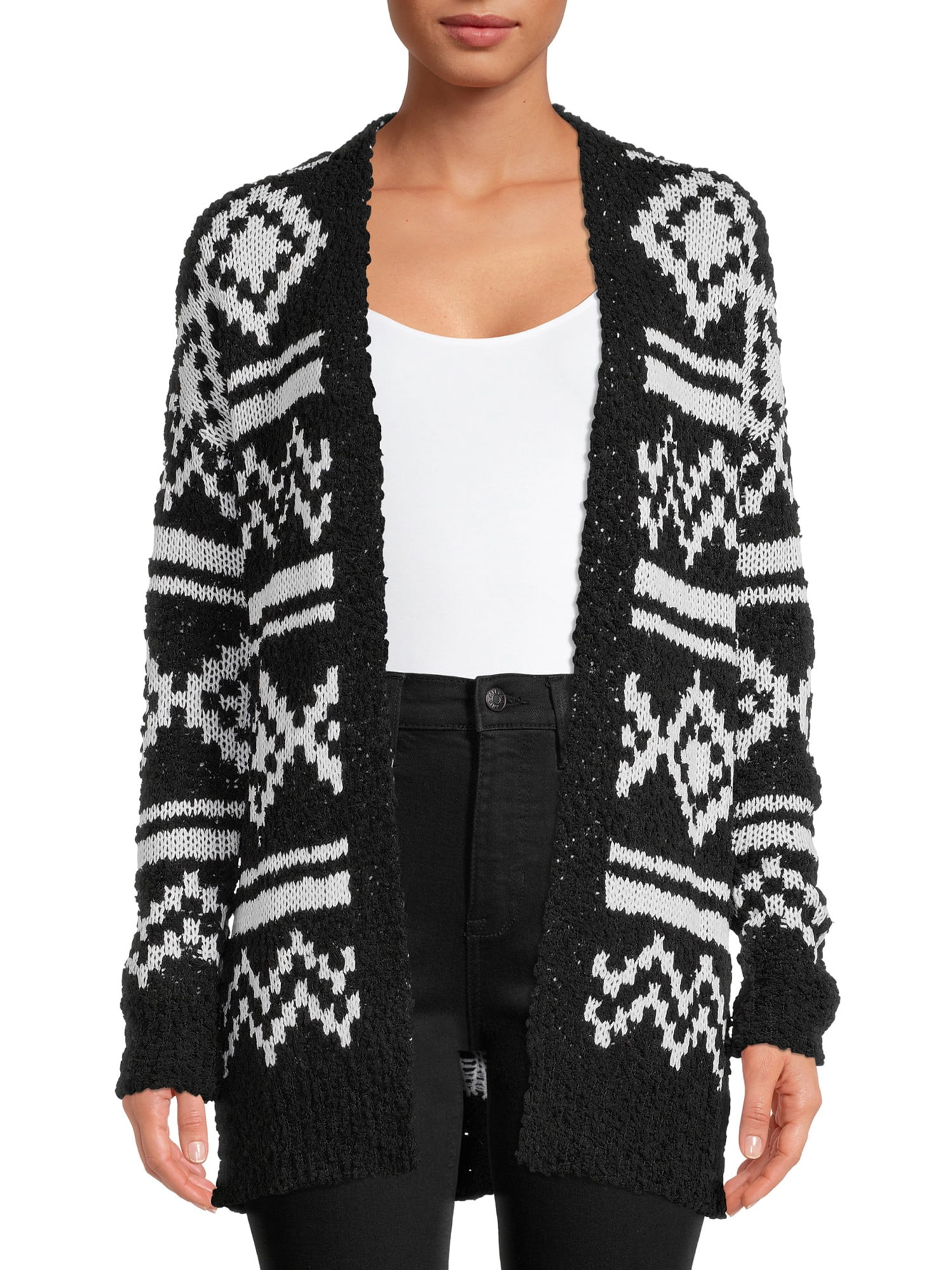 No Boundaries Juniors Aztec Cardigan - Walmart.com | Walmart (US)