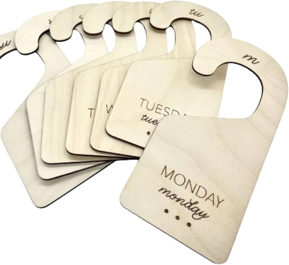 Weekly Clothes Organizer for Kids Closet, School Uniform and Kids Closet Organizer – Durable Bi... | Amazon (US)