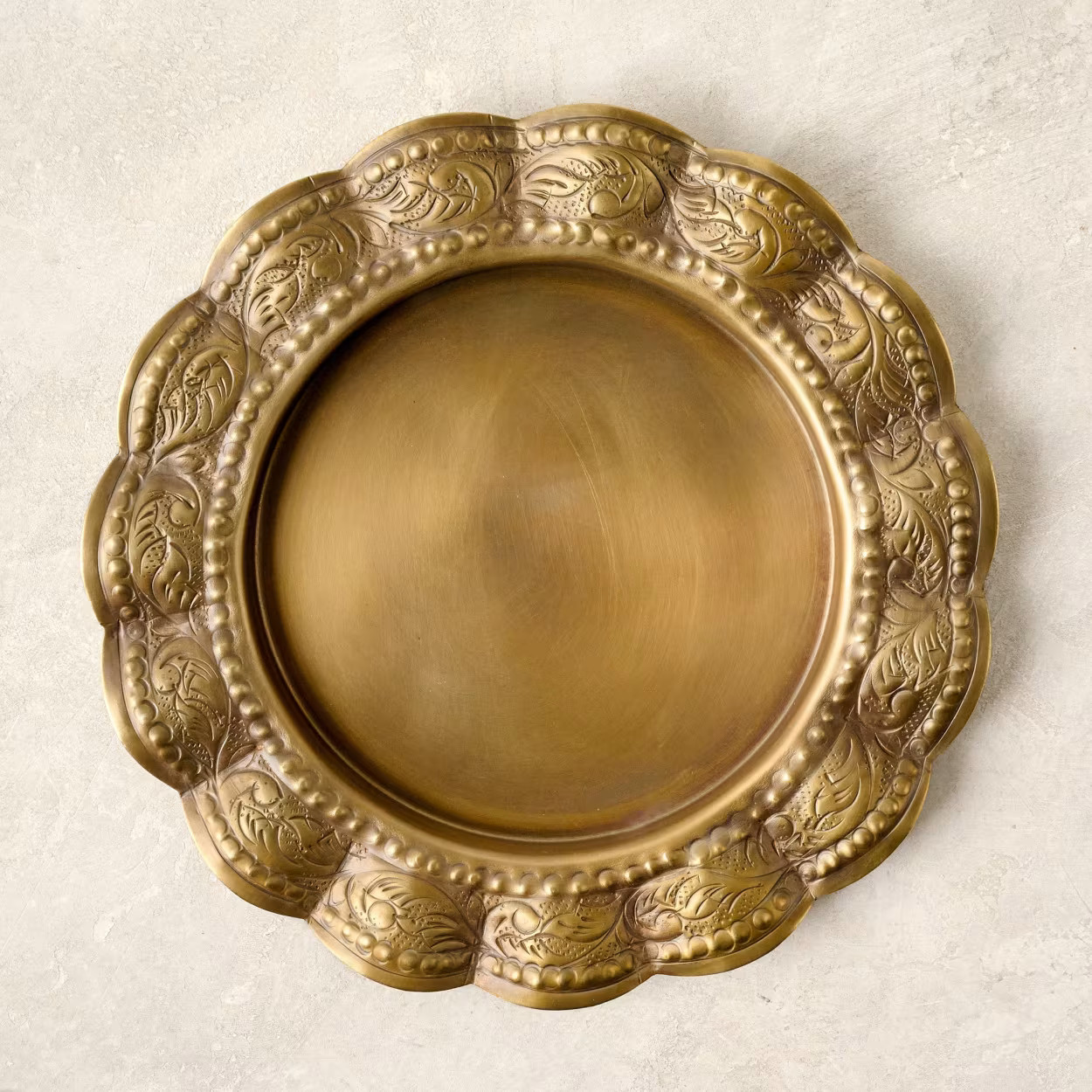 Brass Scalloped Trinket Tray | Magnolia