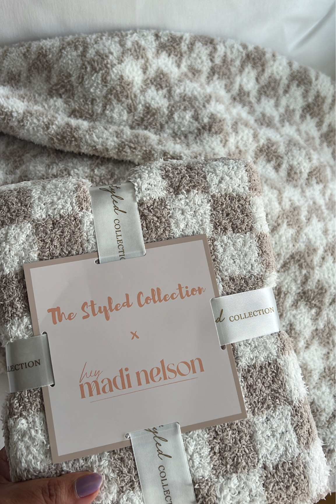 Matching cozy blanket for baby! #thestyledcollection #madinelson #babyblanket #nursery #pregnancy #neutralnursery 

#LTKhome #LTKfamily #LTKFind