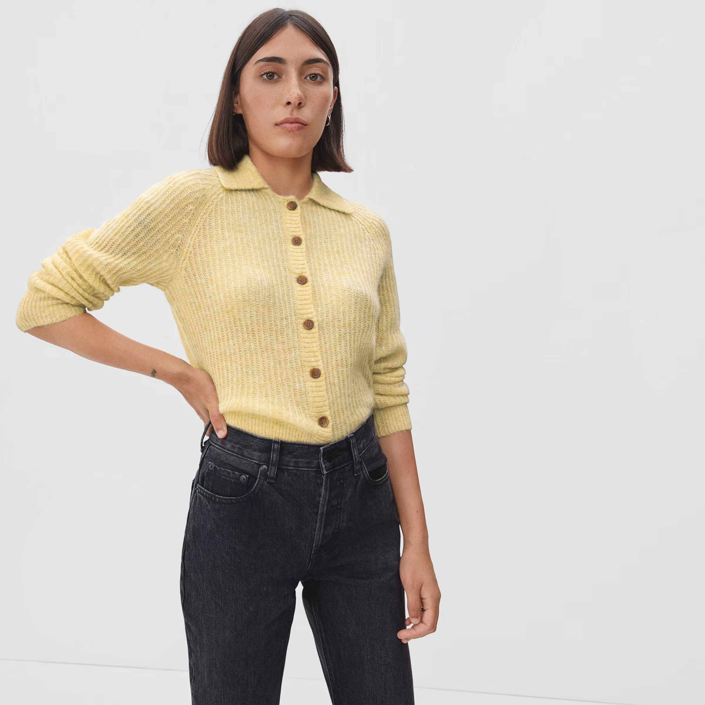 The Alpaca Collared Cardigan | Everlane