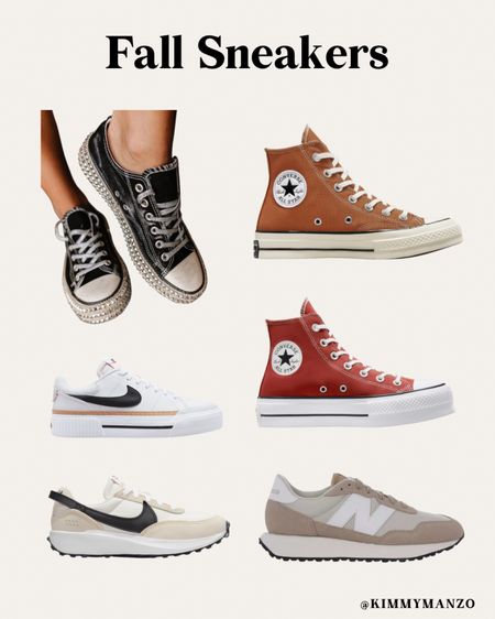 Sneakers that you need in your closet this fall! 

Converse, studded, mindy maes market, Nike, new balance, platform, women’s shoes

#LTKstyletip #LTKSeasonal #LTKshoecrush