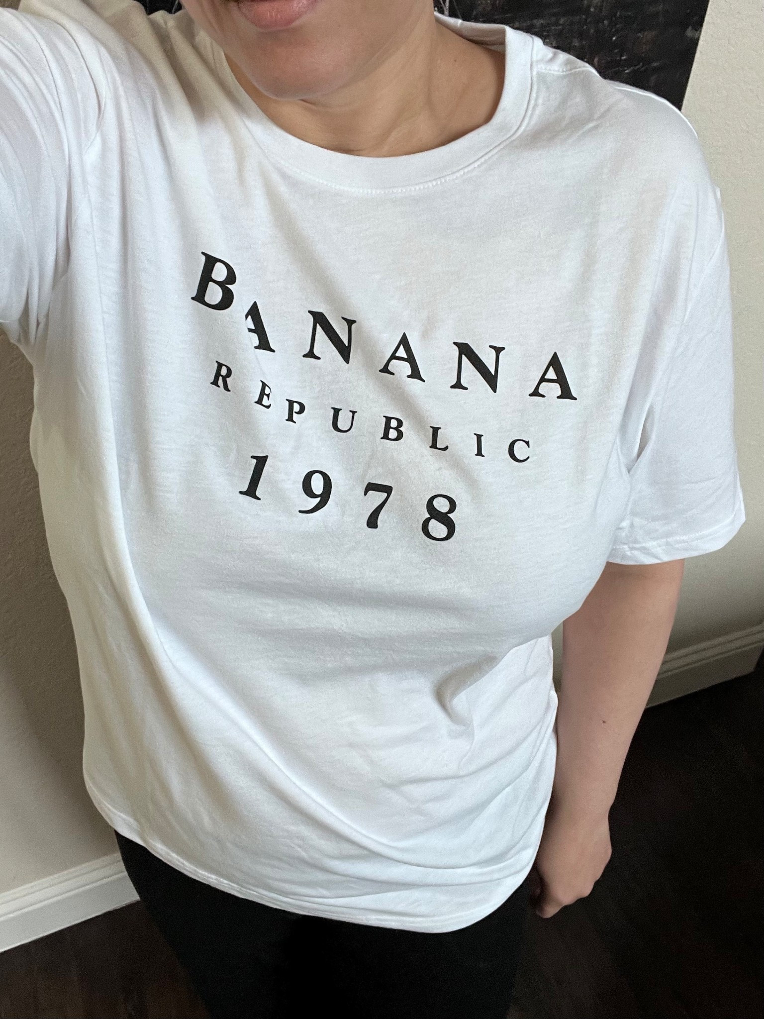 Low key (well actually high key) obsessed with this tee. I’ve been looking for a cute graphic-t with 1978. This simple one from Banana is perfect!! 

I think it’s a bit snug for a men’s large but the fit is still good. 

#LTKSaleAlert #LTKOver40 #LTKMidsize