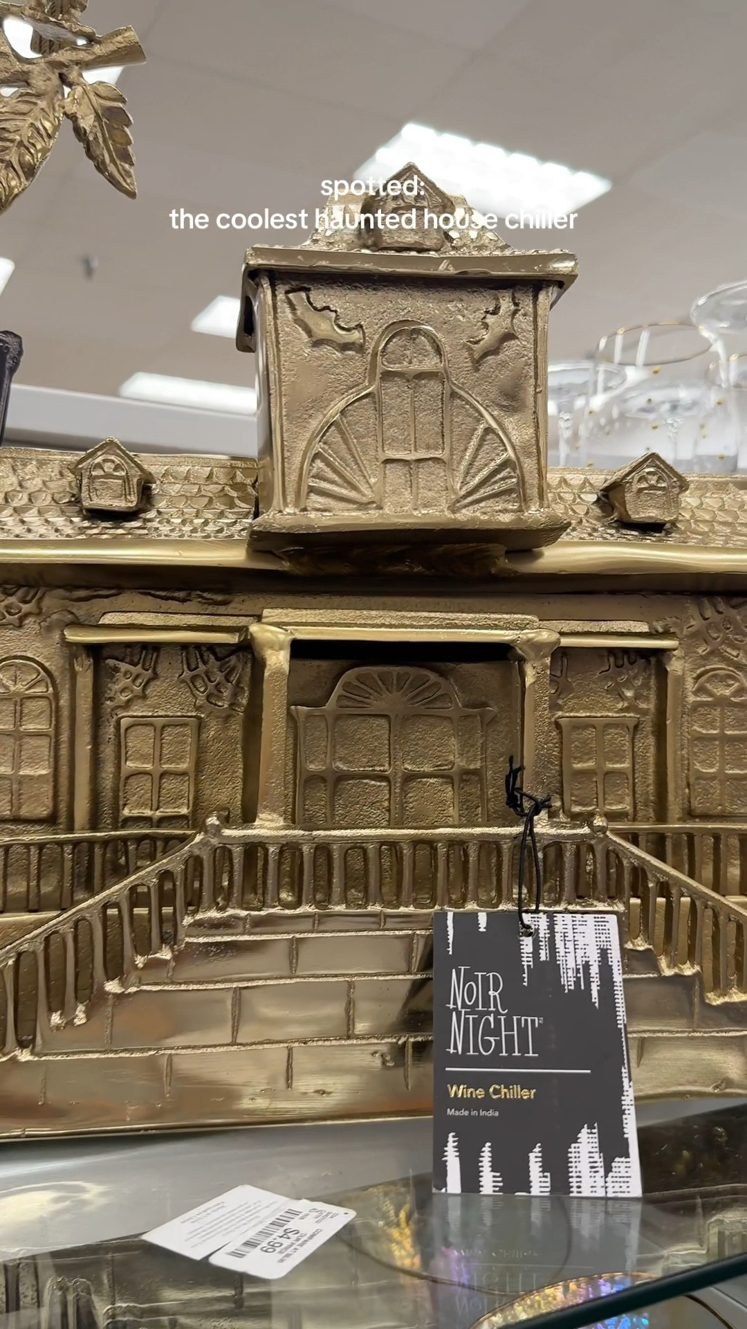 This gold Haunted House wine chiller is such a high end statement piece! It will go fasttt 🔥

#LTKSeasonal #LTKHome #LTKFindsUnder100