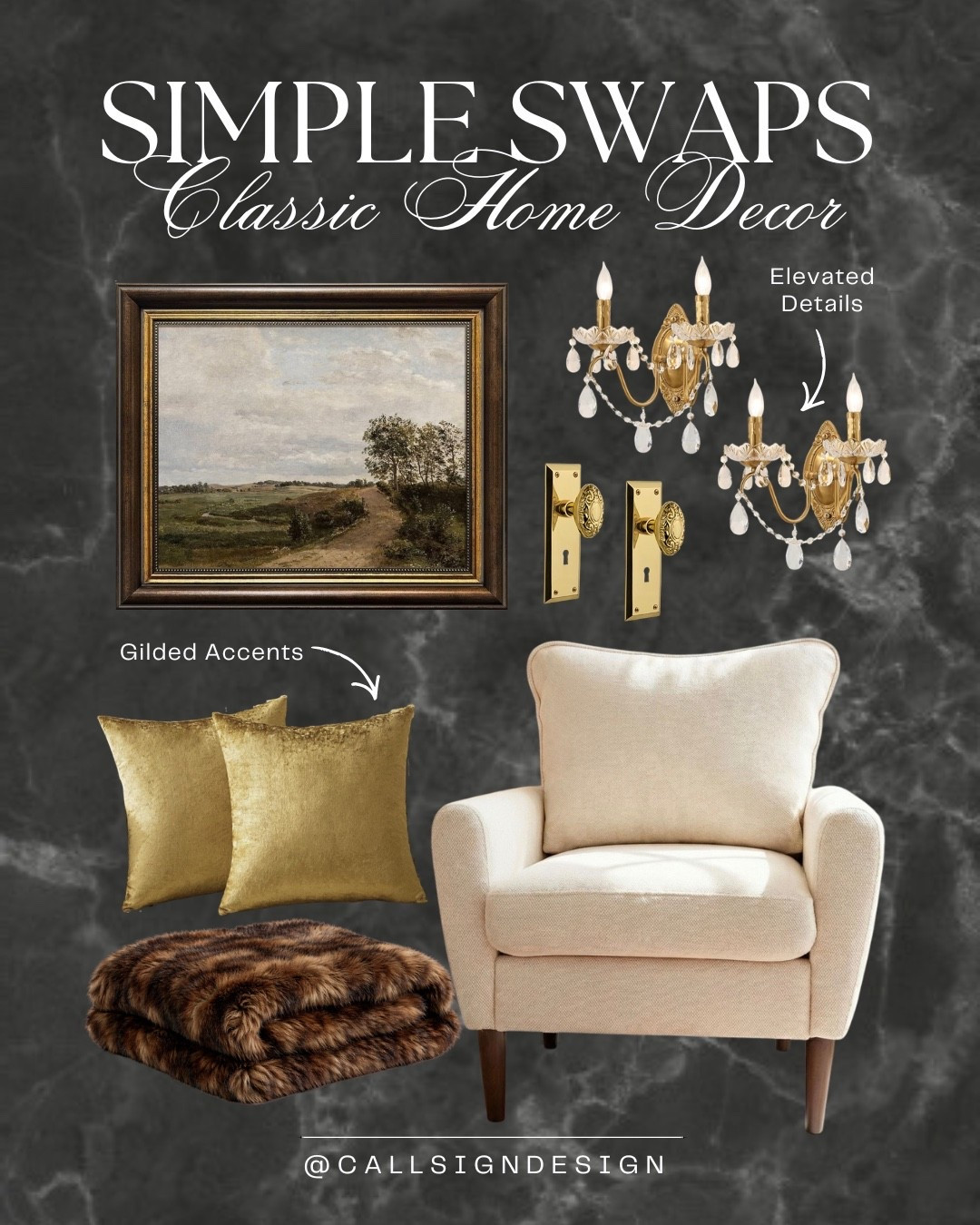 Home decor with subtle gilded touches that quietly elevate the space. Warm, cozy layers paired with soft gold accents create a look that feels elegant, inviting, and effortlessly refined. ✨🐻🤍

#GildedDecor #CozyHome #TimelessInteriors #GoldAccents #ElevatedLiving #HomeDecor #DesignDetails #callsigndesign