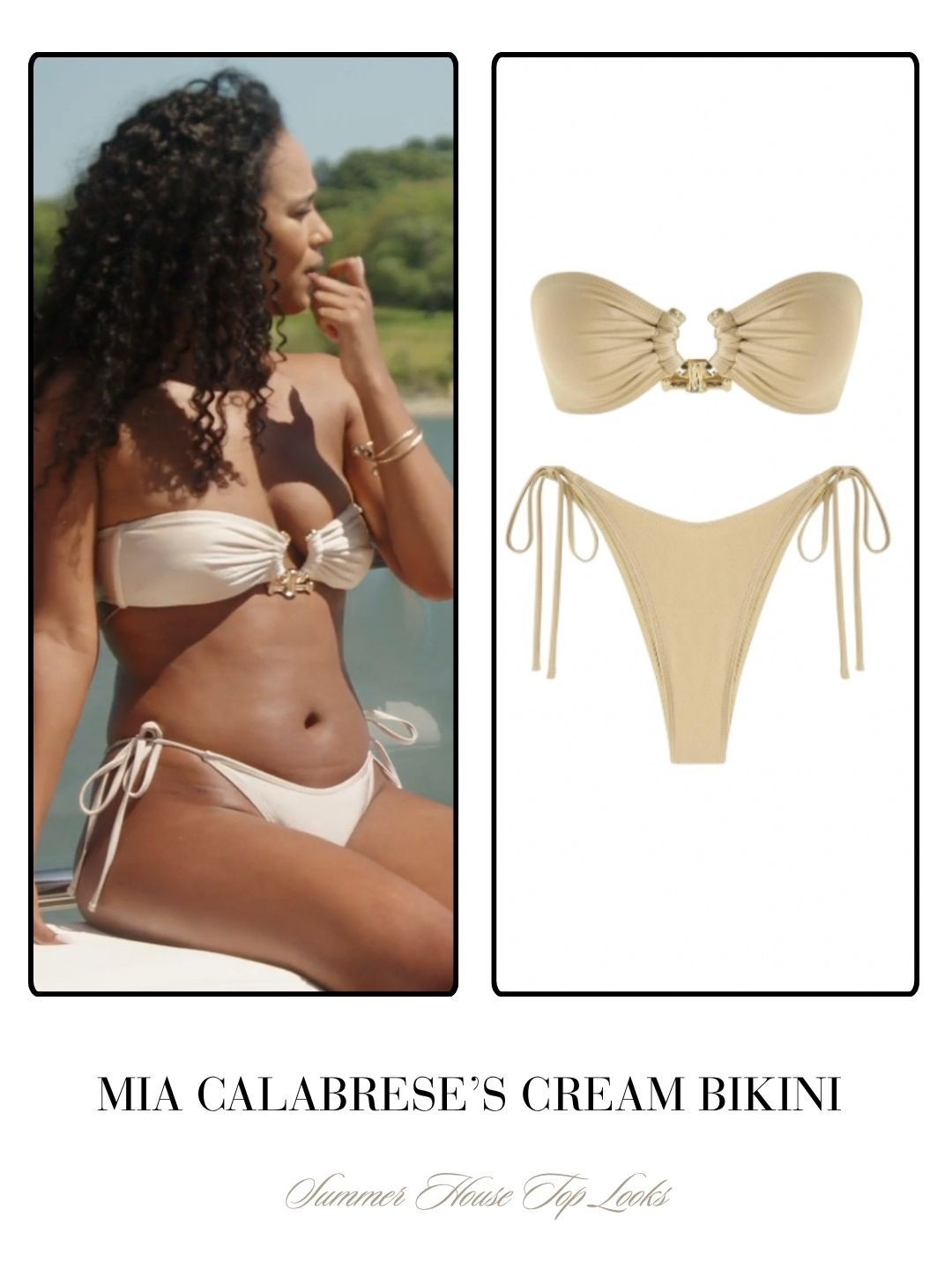Mia Calabrese’s Cream Bikini 