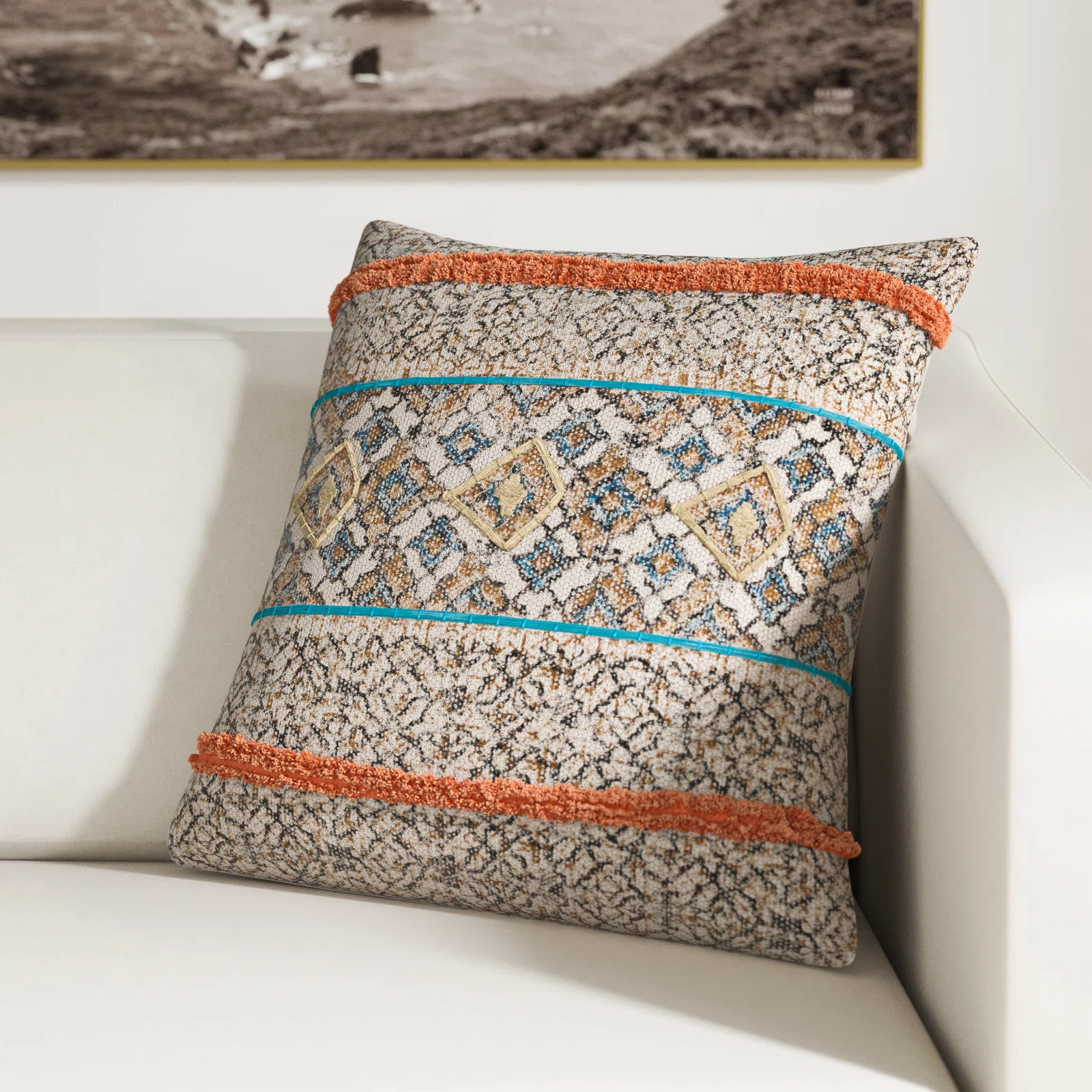 Ann Cotton Throw Pillow Cover | Wayfair North America