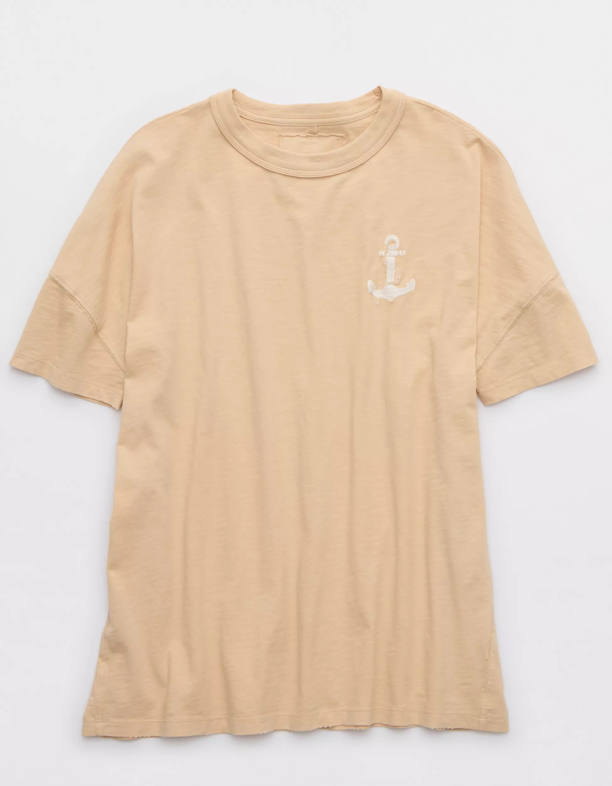 Aerie Oversized Crew Boyfriend T-Shirt | American Eagle Outfitters (US & CA)