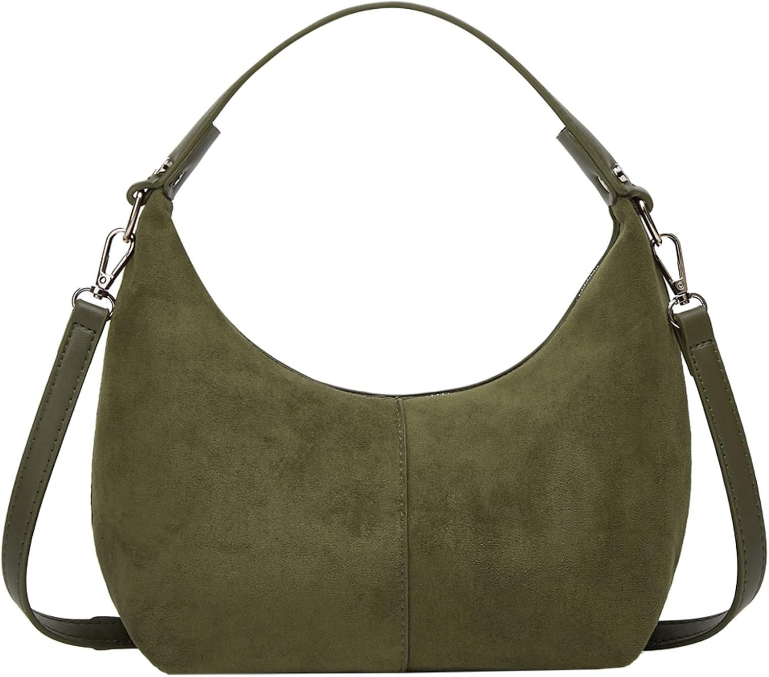 Suede Crescent Bag Women 2026 Retro Suede Slouchy Bag Fall Work Handbag Shoulder Bag Slouchy Tote Underarm Purse | Amazon (US)