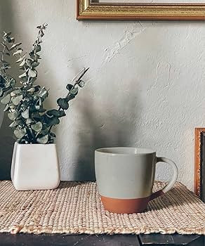 Mora Ceramic Large Latte Mug Set of 4, 16oz - Microwavable, Porcelain Coffee Cups With Big Handle... | Amazon (US)