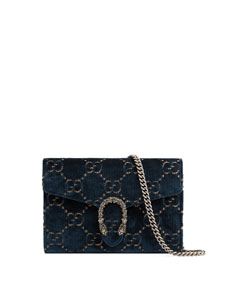 Dionysus Velvet GG Supreme Wallet On Chain | Bergdorf Goodman