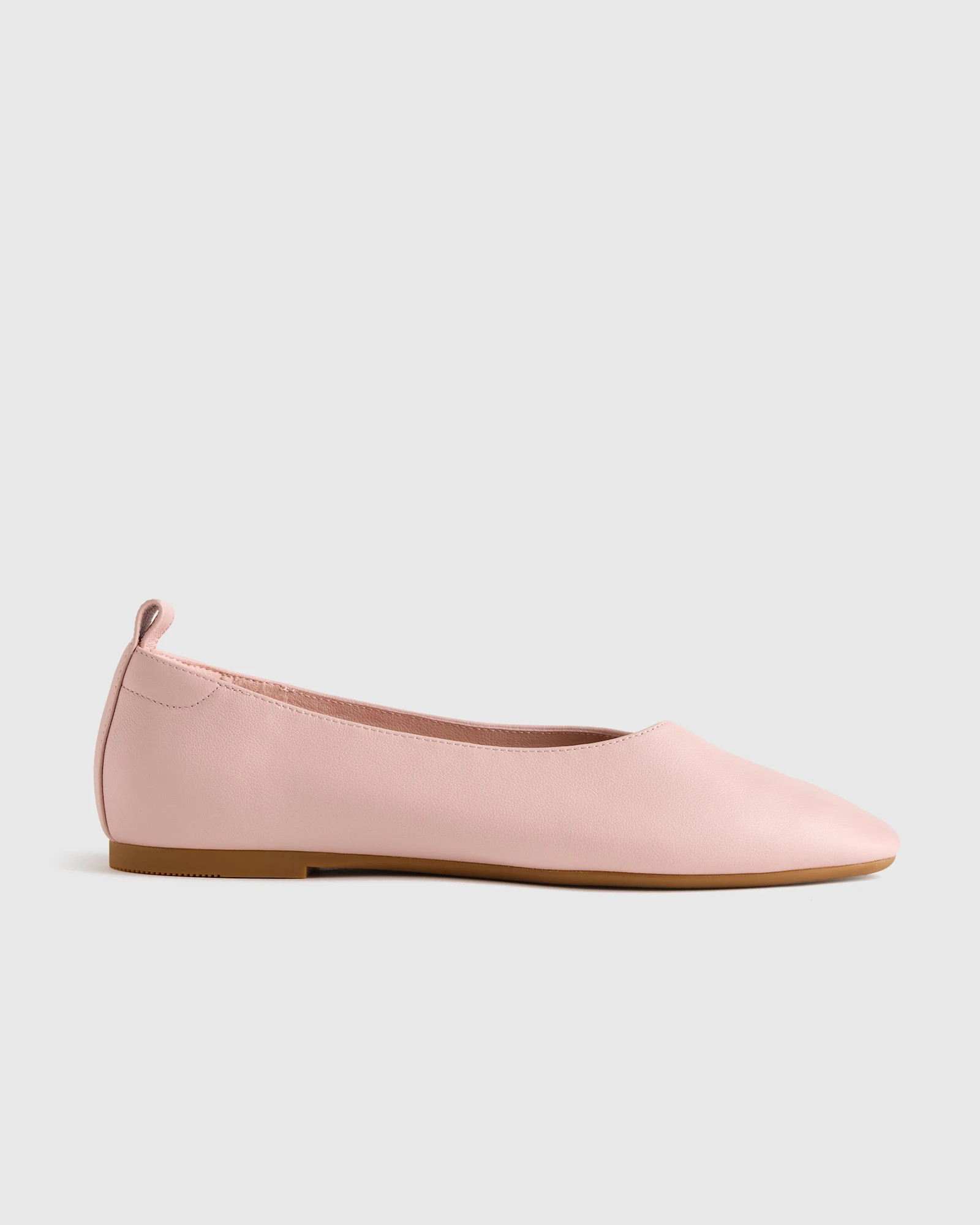 Italian Leather Glove Ballet Flats in Cherry | Quince