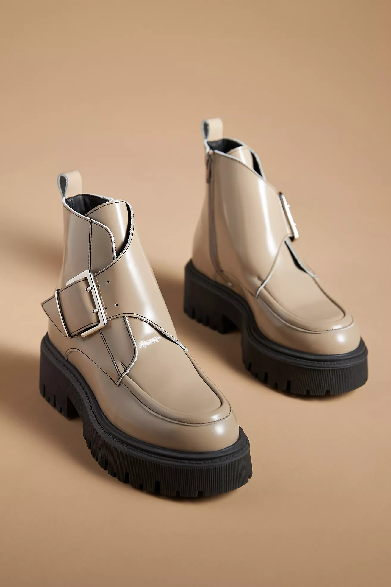 Maeve Monk-Strap Boots | Anthropologie (US)