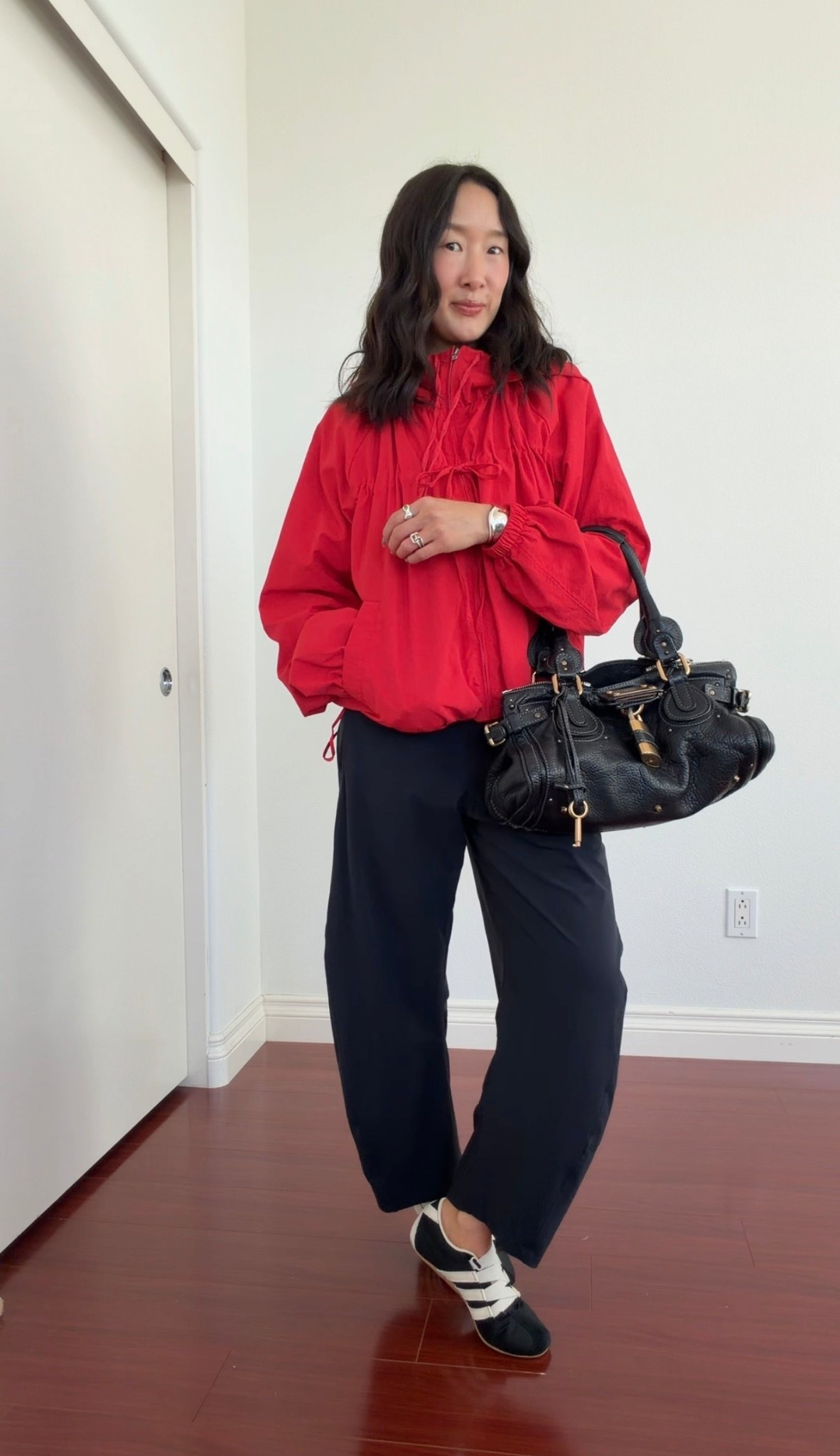 Pants are on sale!  4P in pants (also fit 2P but like the 4P drape more), took the smallest size in the jacket which now comes in the prettiest buttery yellow! True size for shoes but I’ve seen people size up for room at the top where the straps are. 