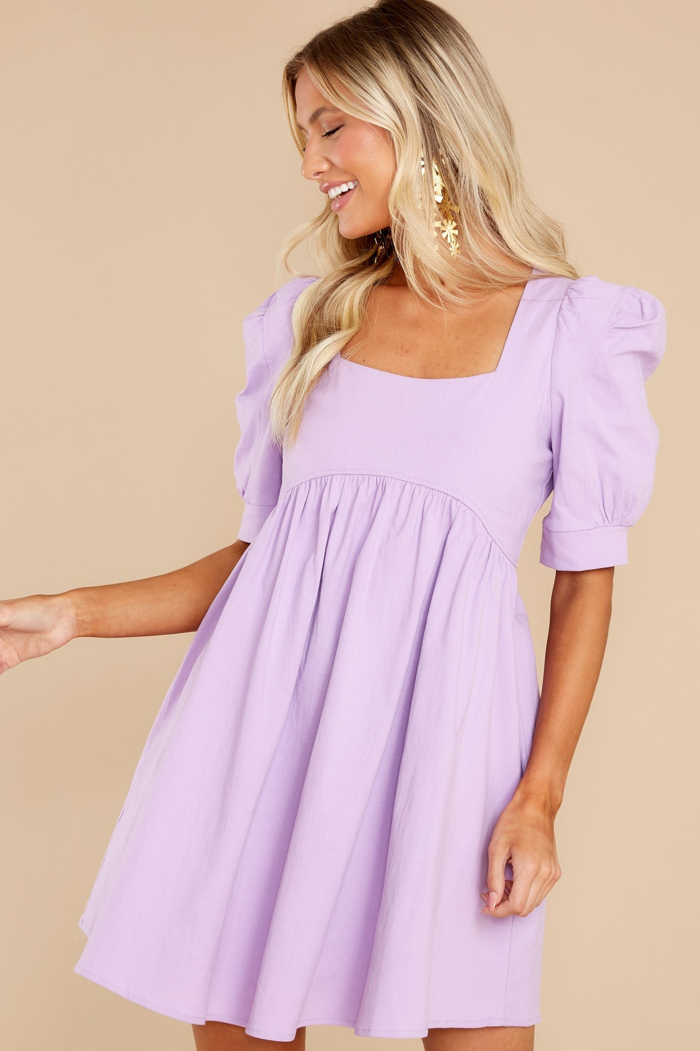 Got Your Attention Lavender Dress | Red Dress 