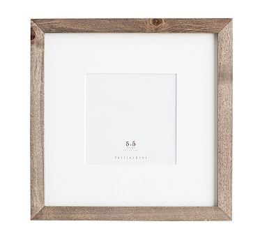 Wood Gallery Single Opening Frame, 5X5 - Gray | Pottery Barn (US)