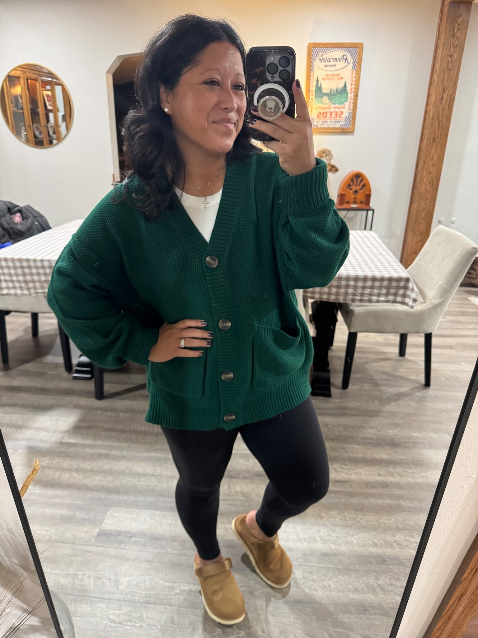 Oversized cardigans + leggings = still looking put together! 

#LTKSeasonal #LTKPetite