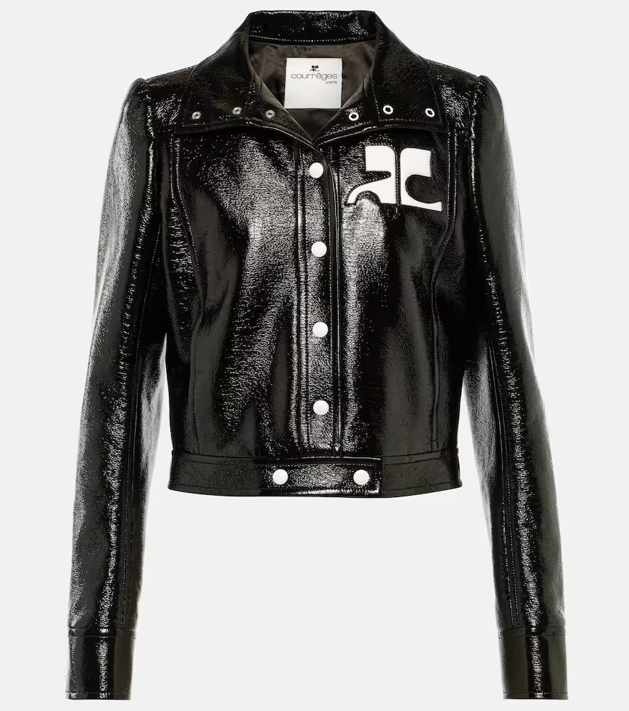 CourrÃ¨ges Reedition cropped vinyl jacket | Mytheresa (US/CA)