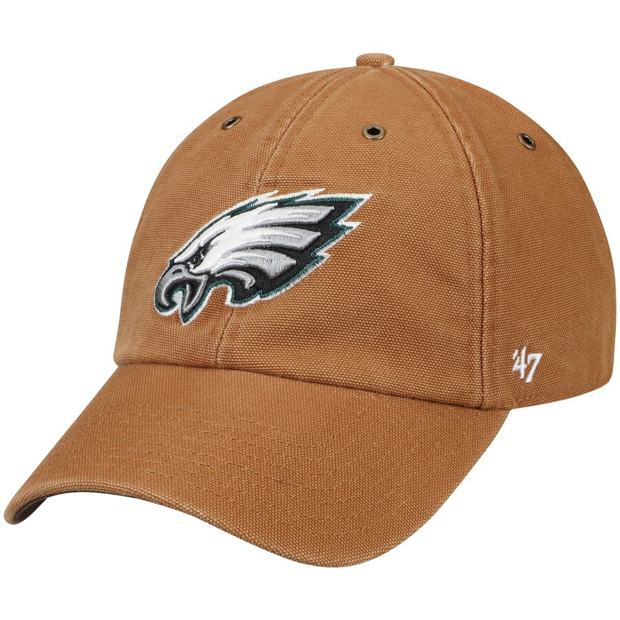 Philadelphia Eagles Carhartt x '47 Clean-Up Adjustable Hat - Brown | Fanatics