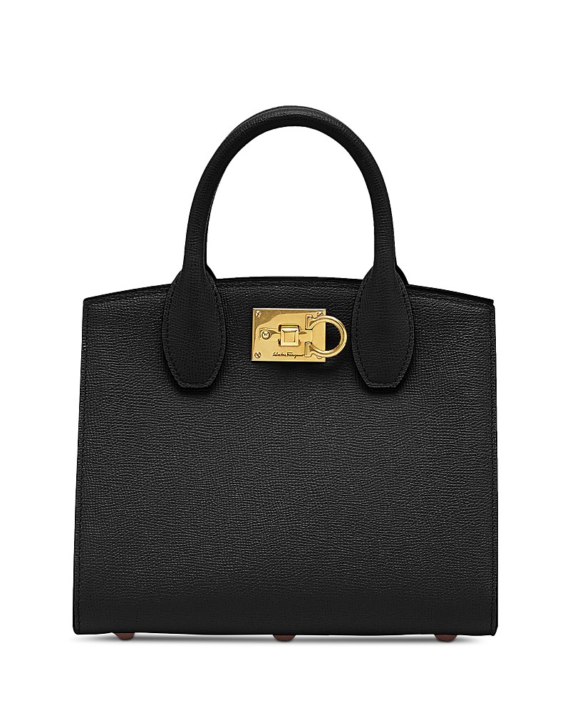 Salvatore Ferragamo Studio Box Mini Leather Top Handle Bag | Bloomingdale's (US)