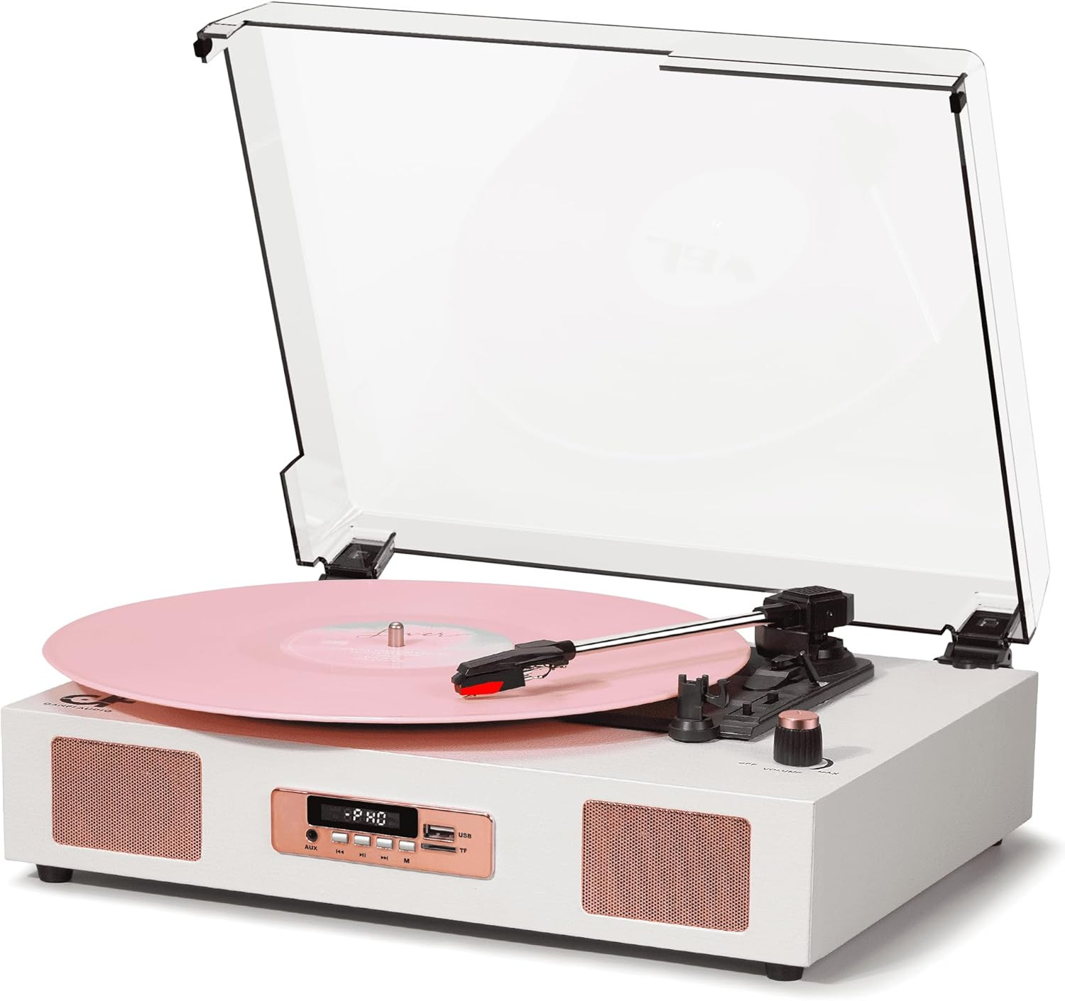 Vinyl Record Player Vintage Wireless Bluetooth Record Player with Stereo Speakers, USB/TF Card Re... | Amazon (US)