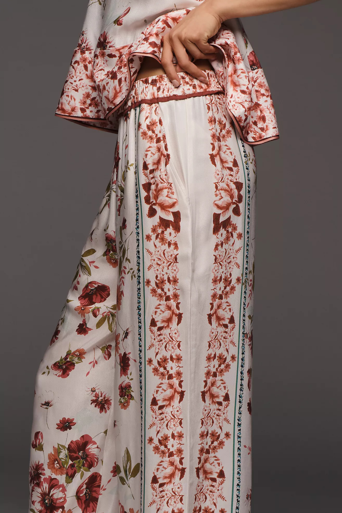 Brooklin Wide Leg Track Pants by Maeve | Anthropologie (US)