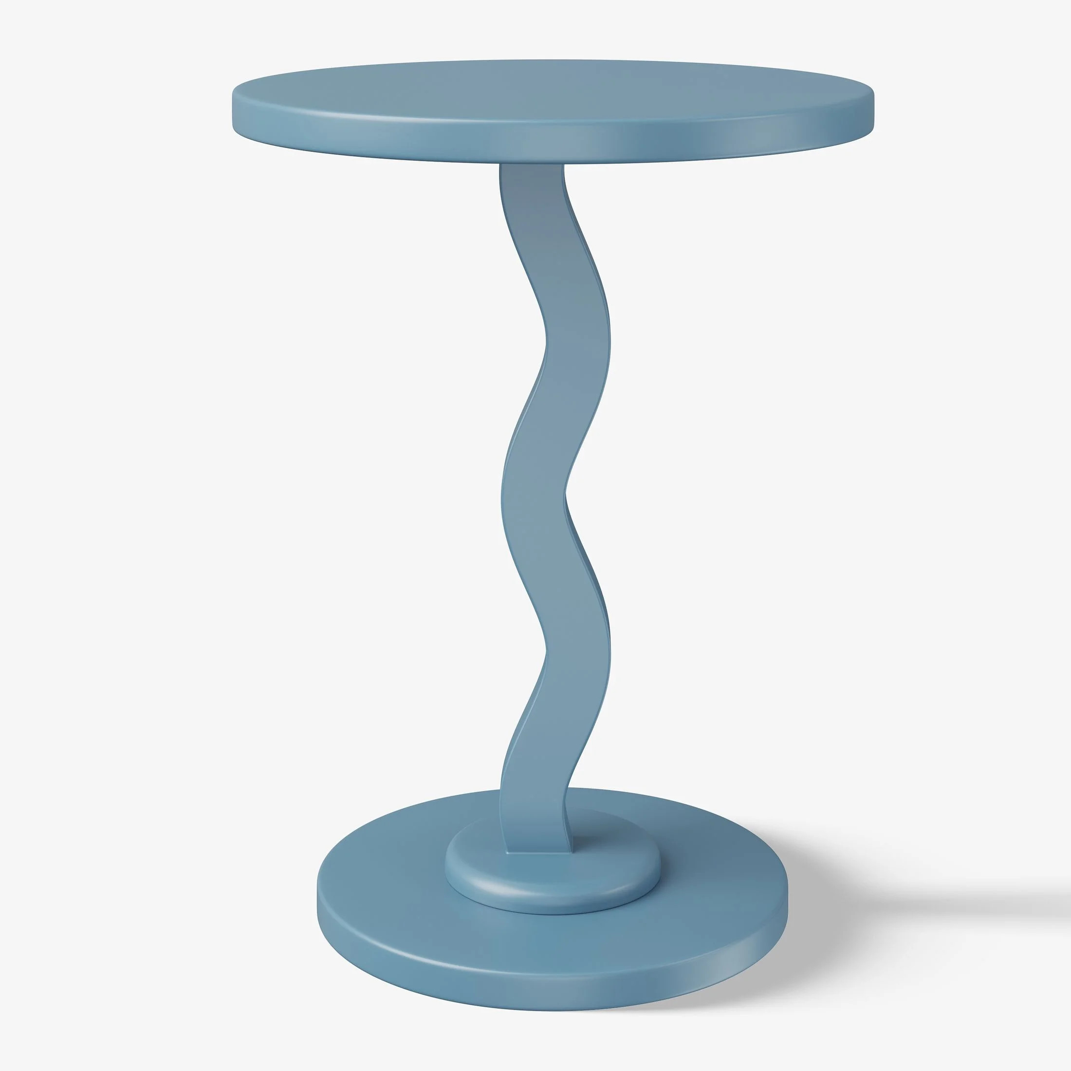 Mainstays Kids Wood Wavy Nightstand Side Table, Bluestone - Walmart.com | Walmart (US)