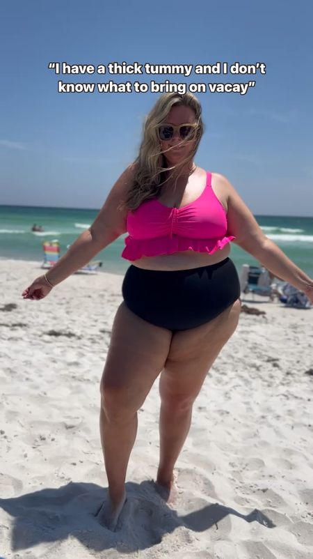 Plus size vacation and swimwear all summer long! Here are just a couple looks from my most recent trip! 
1. Amazon top and spanx bottoms! Top 20W, runs true to size. Bottoms size up one, I’m in 3x use code ASHLEYDXSPANX for a discount! 
2. Target 2 piece! Shocked at how much I love how this one feels and fits!!! Runs true I’m in 2X!
3. This Maurice’s dress is beautiful! Consider sizing down, I’m in 2X and the top is very large on me! 
4. This Amazon one piece swimsuit is honestly so incredibly comfy! Runs true get your size down if in between, I’m in 18W
5. This Abercrombie skort and ypb top is so good I’m not even wearing a bra with it!!! Top runs large so size down, I am in xxl but should have done an xl! Skort is true, I’m in xxxl and couldn’t go smaller! 

#LTKPlusSize #LTKActive #LTKSwim