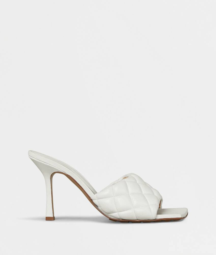Bottega Veneta® Women's Padded Mule in Optic white. Shop online now. | Bottega Veneta