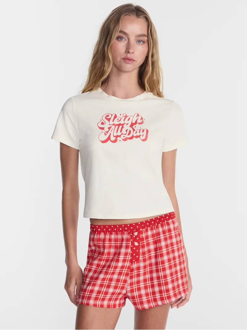 No Boundaries Graphic Baby Sleep Tee, Women's XS-XXL | Walmart (US)