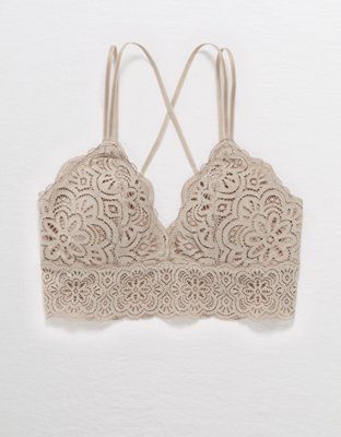 Aerie Flora Lace Padded Bralette | American Eagle Outfitters (US & CA)