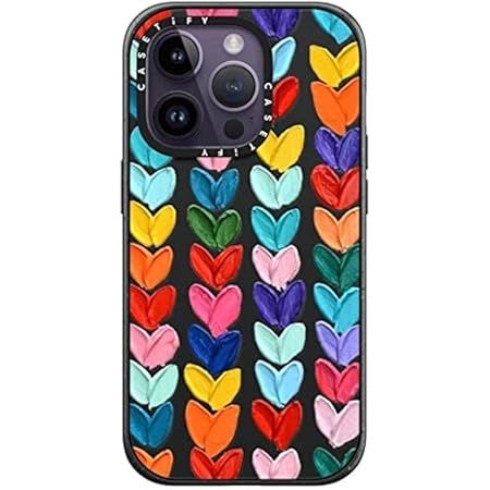 CASETiFY Impact Case for iPhone 13 Pro Max - Polka Daub Hearts - Clear Frost | Amazon (US)