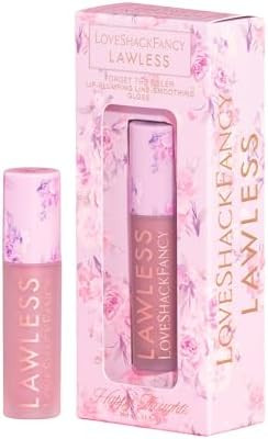 Lawless Women's x LoveShackFancy Forget The Filler Lip Plumping Gloss, Happy Thoughts, Pink, 0.11... | Amazon (US)