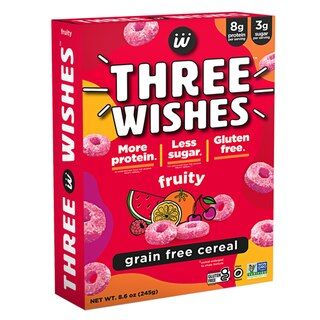 Three Wishes Grain Free High Protein Cereal Fruity -- 8.6 oz | Vitacost.com