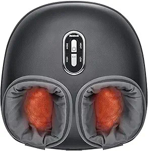 Nekteck Shiatsu Foot Massager with Heat [2026 Upgraded], 3 Modes Deep Kneading Therapy Air Compre... | Amazon (US)