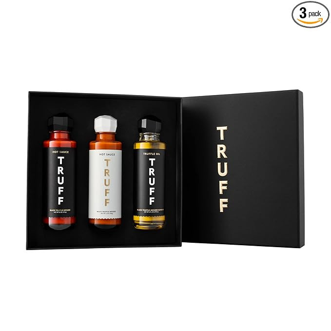 TRUFF Holiday Gift Pack - Gourmet Hot Sauce Set of Original, White Truffle Edition, and Black Tru... | Amazon (US)
