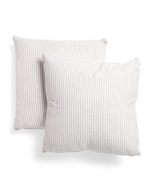 20x20 2pk Pinstripe Pillows | TJ Maxx