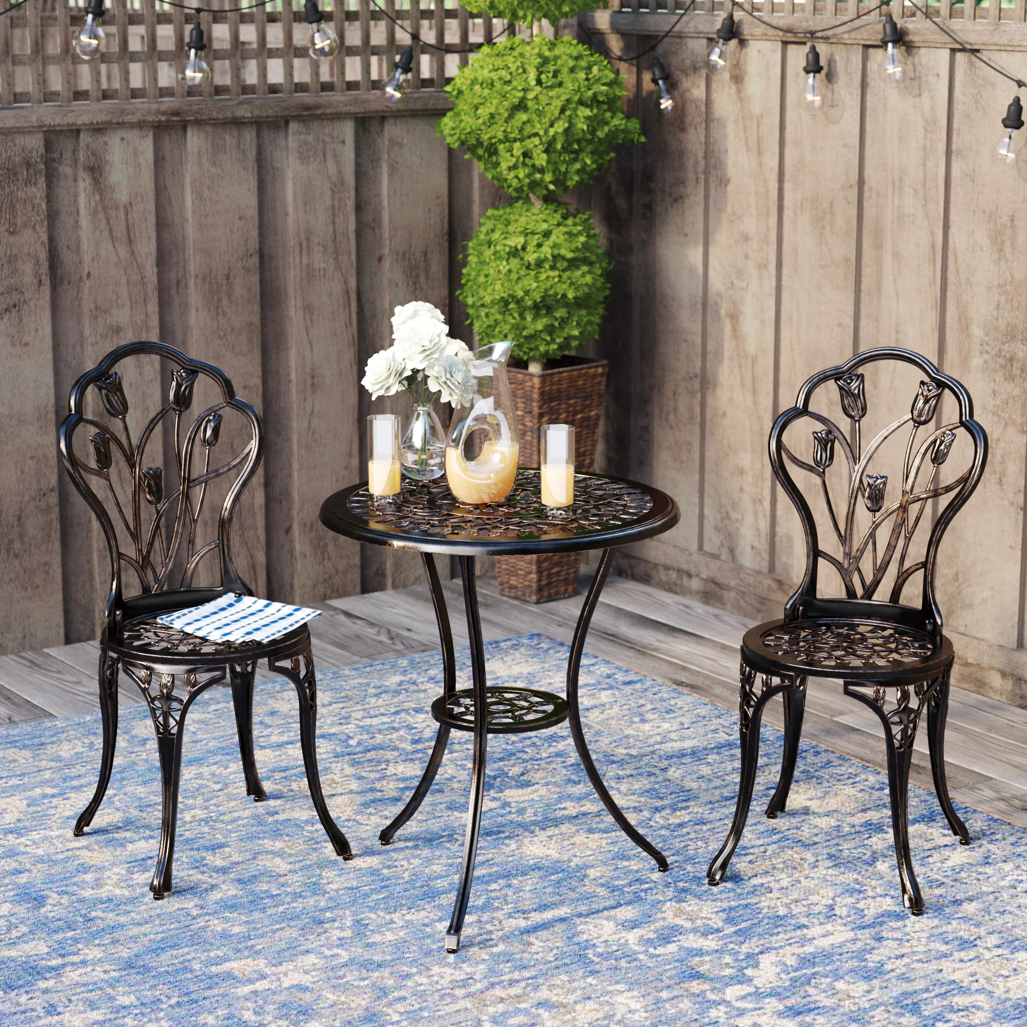Wilkins Round 2 - Person Outdoor Dining Set | Wayfair North America