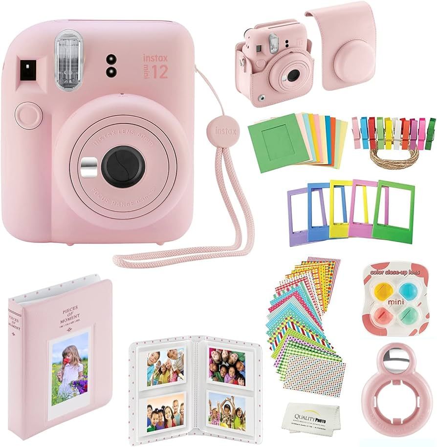 Fujifilm Instax Mini 12 Instant Camera with Case, Decoration Stickers, Frames, Photo Album and Mo... | Amazon (CA)