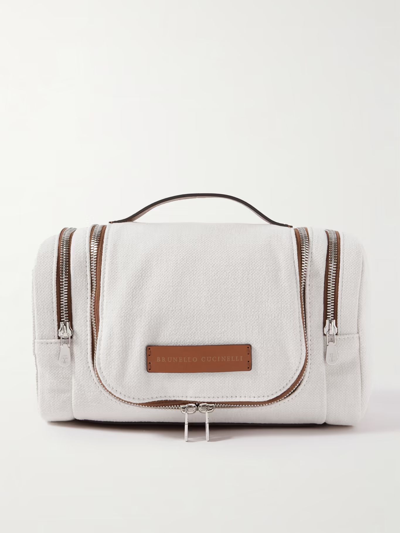 Leather-Trimmed Cotton and Linen-Blend Canvas Weekend Bag | Mr Porter (US & CA)