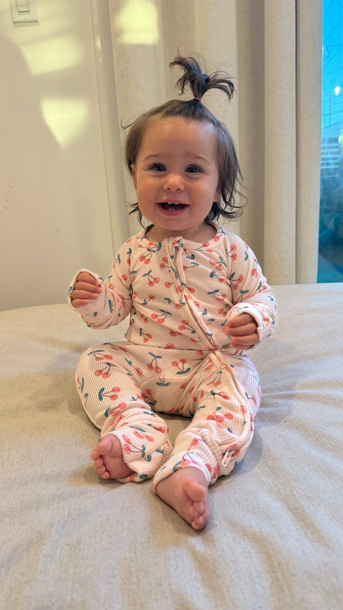 Super cute convertible bamboo waffle pj 🍒 

#LTKBaby