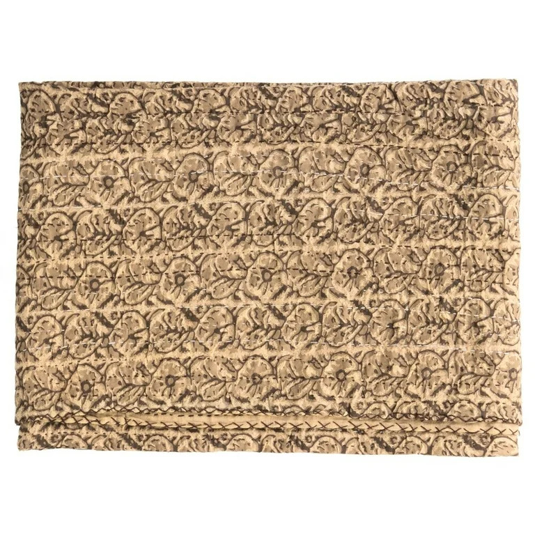 Taj Hotel Kantha Cotton Throw 50x70 Handcrafted Patchwork Lightweight India | Walmart (US)