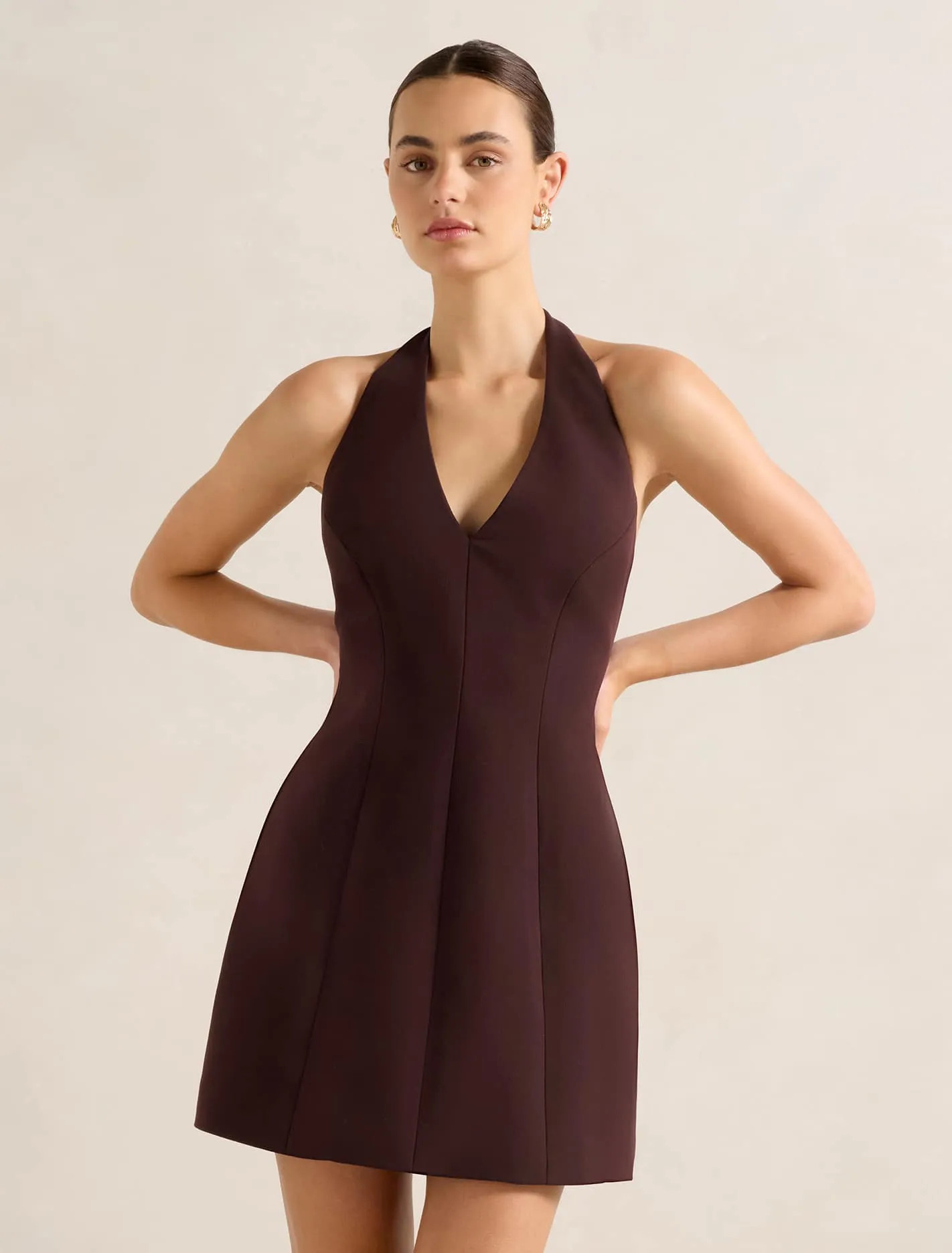 Riley Structured Halter Mini | Forever New (UK & IE)