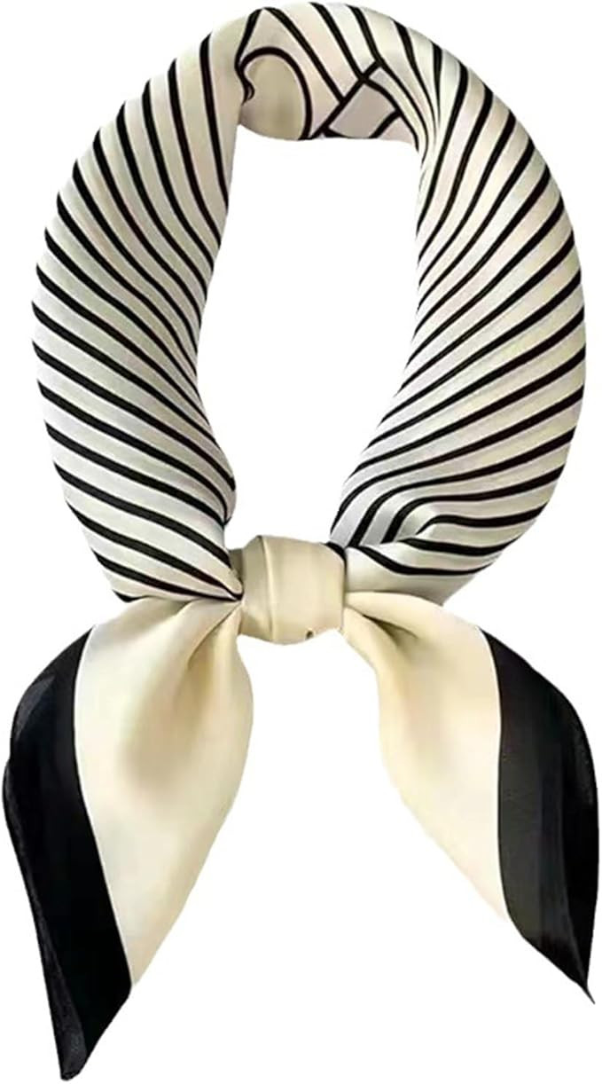 27.5 Inch Silk Feeling Scarf for Women Square Satin Head Scarf Hair Wrap Bandana | Amazon (US)