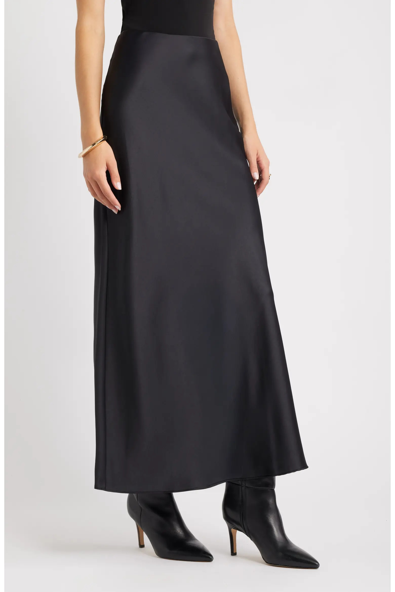 Open Edit Satin Maxi Skirt (Women) | Nordstrom | Nordstrom