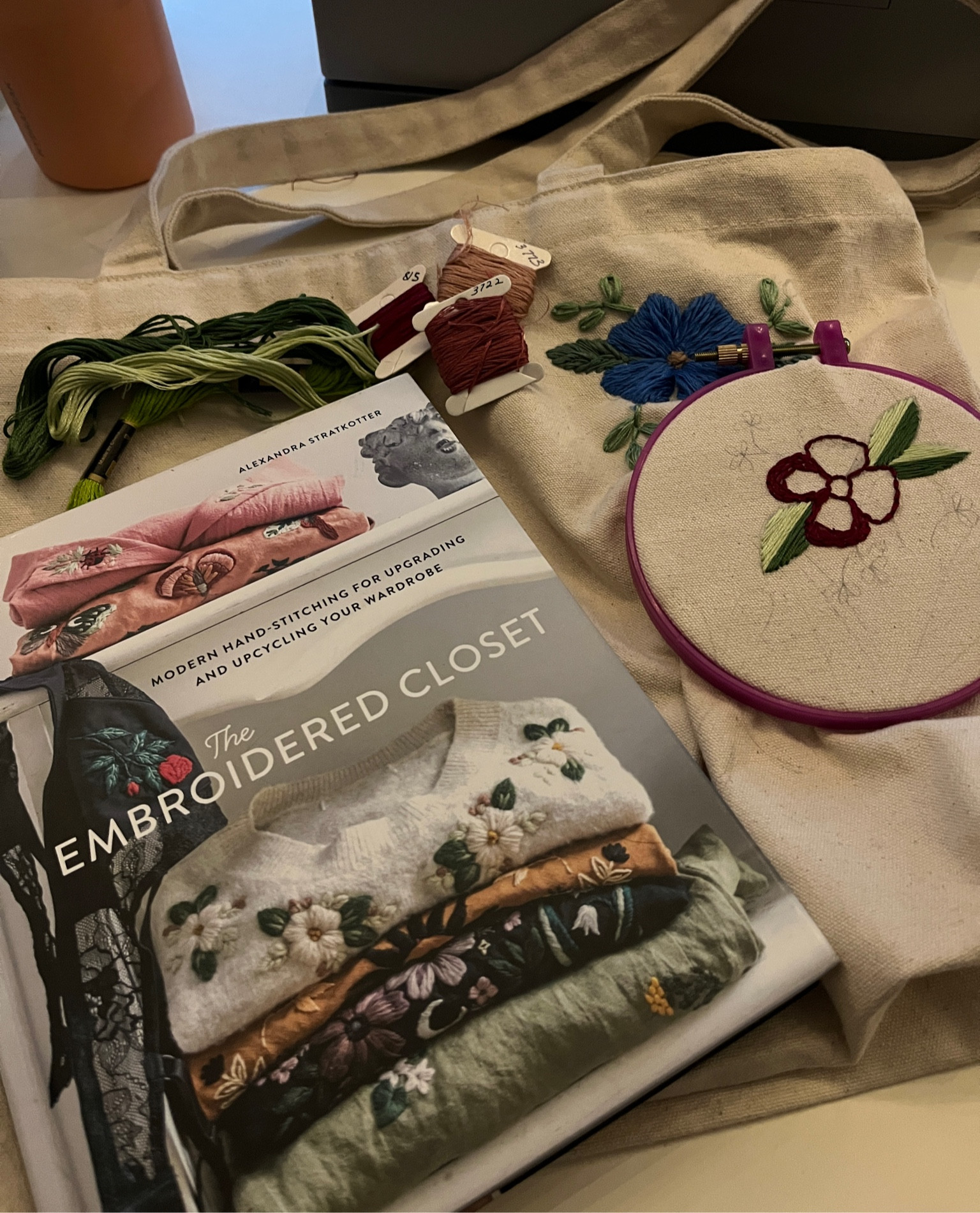 Embroidery for beginners kit! Rediscovering my love of embroidery - book and supplies are all linked 🫶🏼 Tags: craft supplies, crafting, hobbies, sewing, activities, hobby, embroidered, cotton canvas tote, how to

#LTKhome